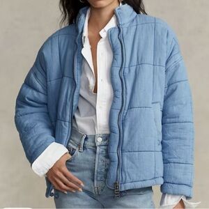 Polo Ralph Lauren Oversize Quilted Denim Jacket Size Large